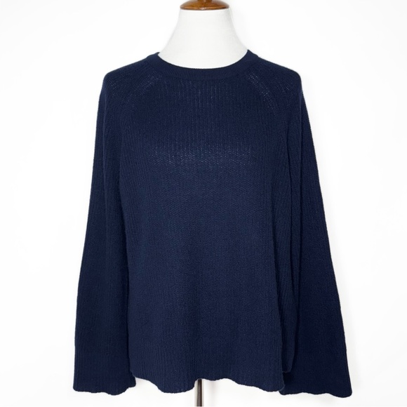 SOLD-Vineyard Vines 100% Cashmere Navy Blue Long Sleeve Lightweight Sweater Top - Picture 8 of 10